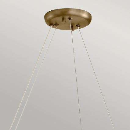 Kichler - Ljuskrona på vajer PALTA 9xE14/40W/230V guldig