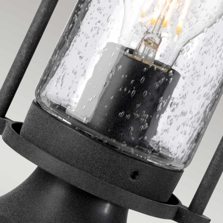 Kichler - Utomhuslampa RIVERWOOD 1xE27/60W/230V IP44 svart