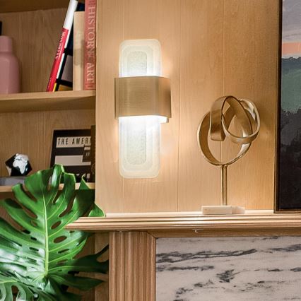 Kichler - LED väggbelysning SERENE LED/16W/230V mässing