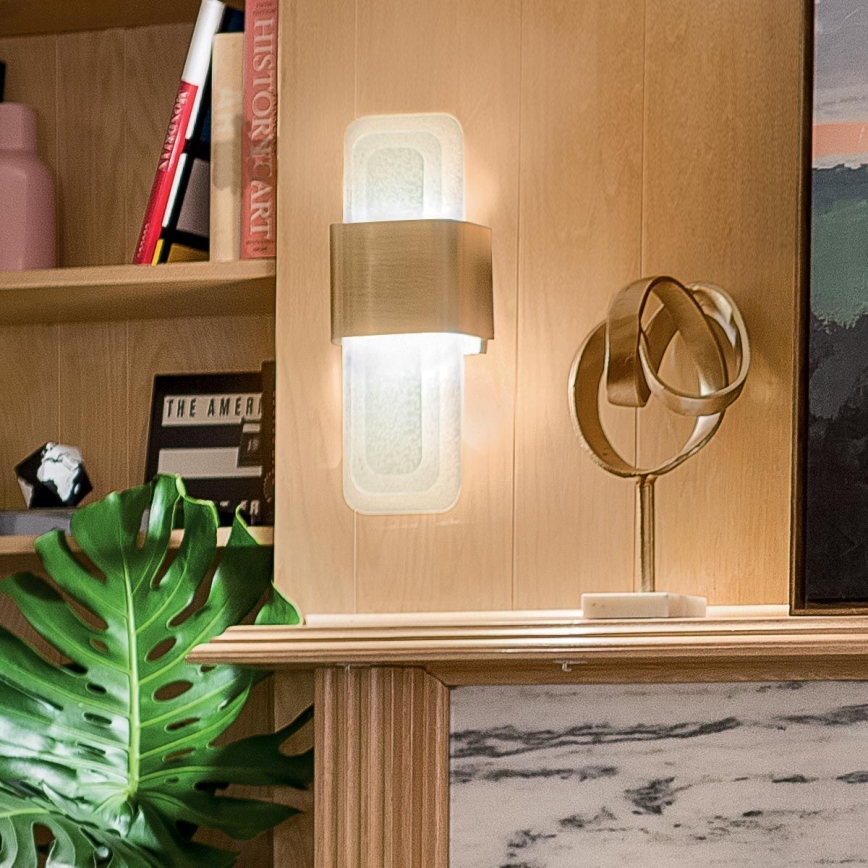 Kichler - LED väggbelysning SERENE LED/16W/230V mässing
