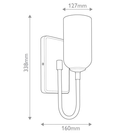Kichler - LED-badrumsarmatur SOLIA 1xG9/3W/230V IP44, guld