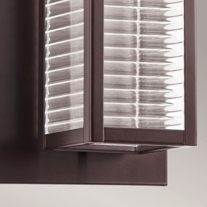 Kichler - LED utomhusvägglampa SOREL 1xGU10/7W/230V IP44 brun