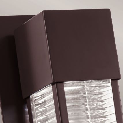 Kichler - LED utomhusvägglampa SOREL 1xGU10/7W/230V IP44 brun