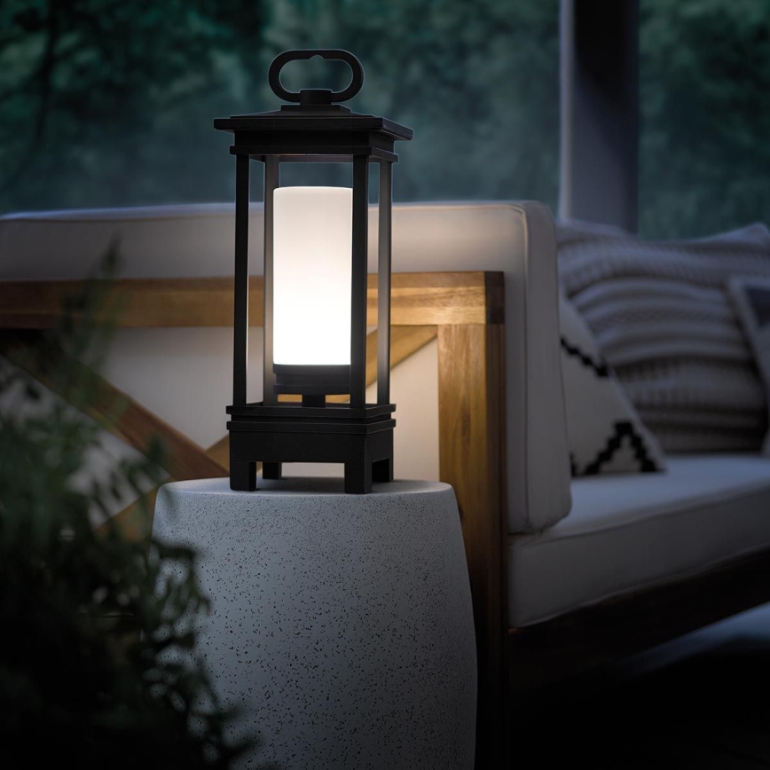 Kichler - LED Utomhus uppladdningsbar bordslampa med en högtalare SOUTH HOPE LED/3W/230V IP44