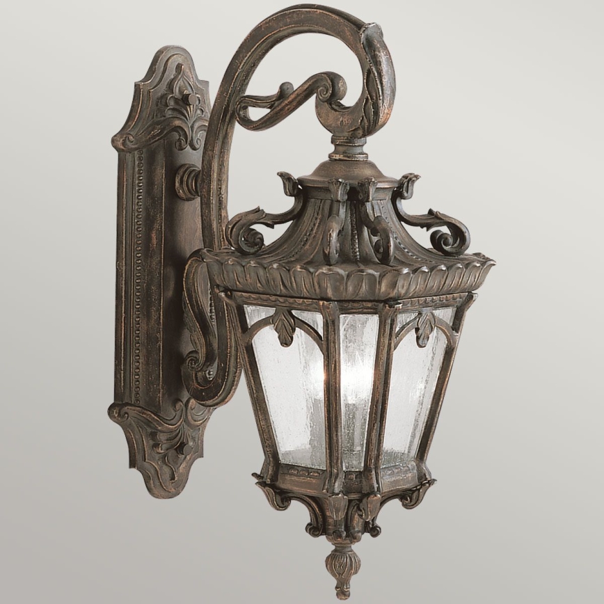 Kichler - Vägglampa för utomhusbruk TOURNAI 3xE14/60W/230V IP44