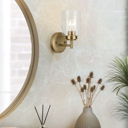 Kichler - Vägglampa WINSLOW 1xE27/60W/230V mässing