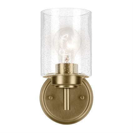 Kichler - Vägglampa WINSLOW 1xE27/60W/230V mässing