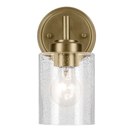 Kichler - Vägglampa WINSLOW 1xE27/60W/230V mässing