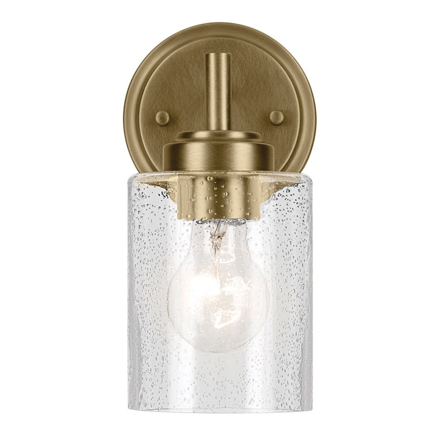 Kichler - Vägglampa WINSLOW 1xE27/60W/230V mässing