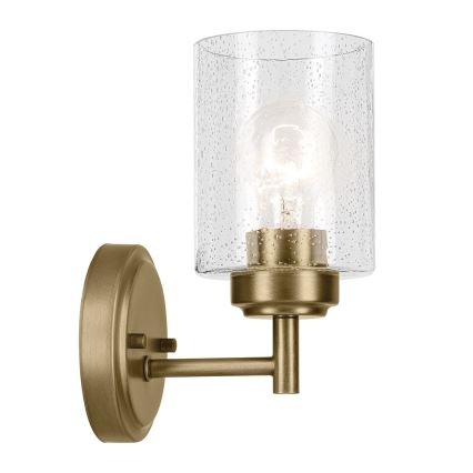 Kichler - Vägglampa WINSLOW 1xE27/60W/230V mässing