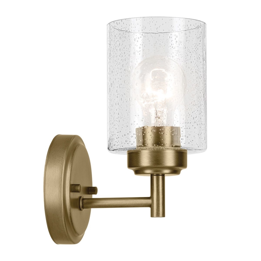 Kichler - Vägglampa WINSLOW 1xE27/60W/230V mässing