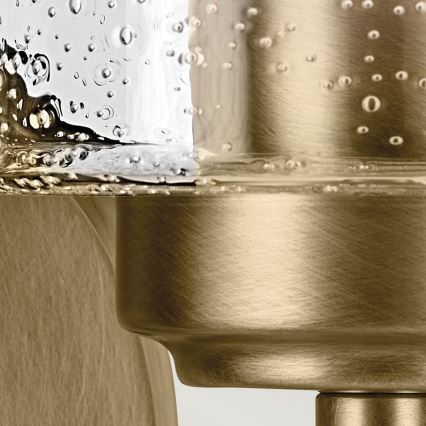 Kichler - Vägglampa WINSLOW 1xE27/60W/230V mässing