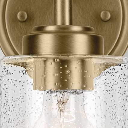 Kichler - Vägglampa WINSLOW 1xE27/60W/230V mässing