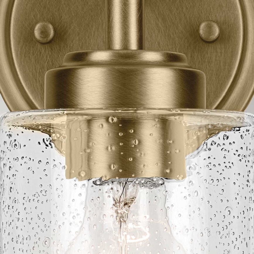 Kichler - Vägglampa WINSLOW 1xE27/60W/230V mässing