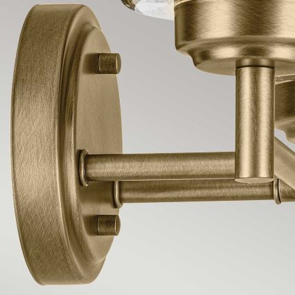 Kichler - Vägglampa WINSLOW 2xE27/60W/230V mässing