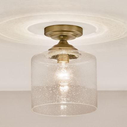 Kichler - Taklampa WINSLOW 1xE27/60W/230V diameter 21,6 cm mässing