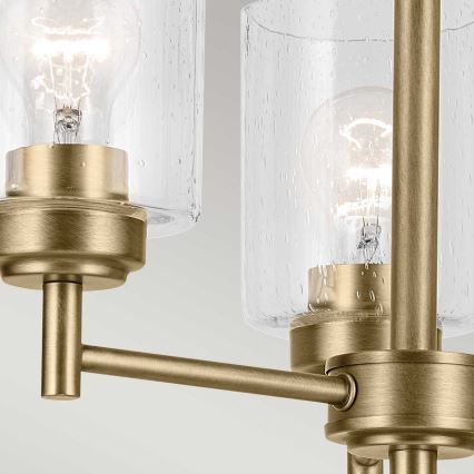 Kichler - Ljuskrona på kedja WINSLOW 3xE27/60W/230V diameter 45,8 cm mässing