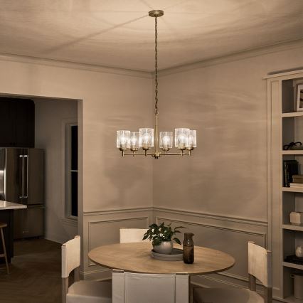 Kichler - Ljuskrona på kedja WINSLOW 6xE27/60W/230V diameter 66 cm mässing