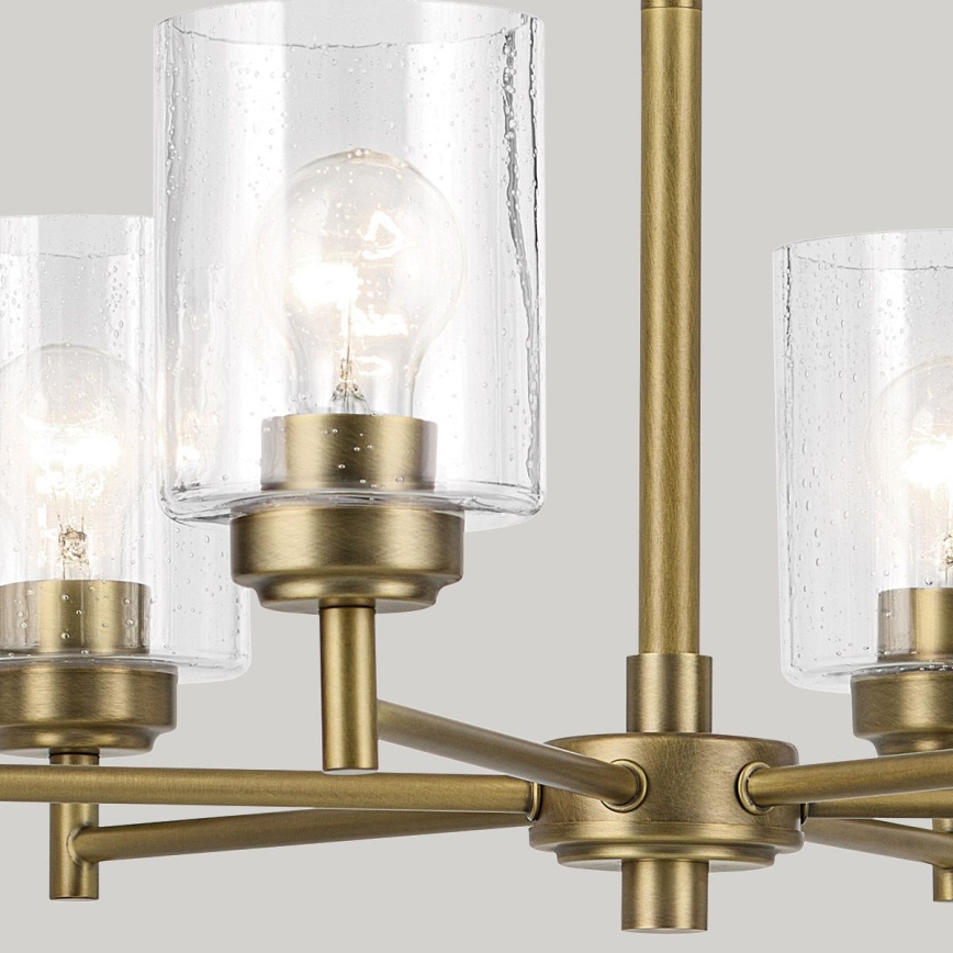Kichler - Ljuskrona på kedja WINSLOW 6xE27/60W/230V diameter 66 cm mässing