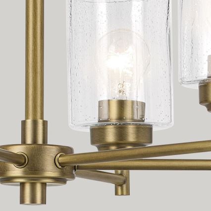 Kichler - Ljuskrona på kedja WINSLOW 6xE27/60W/230V diameter 66 cm mässing