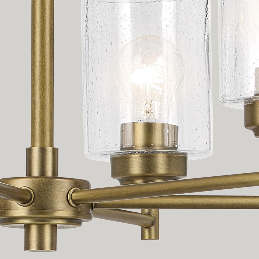 Kichler - Ljuskrona på kedja WINSLOW 6xE27/60W/230V diameter 66 cm mässing