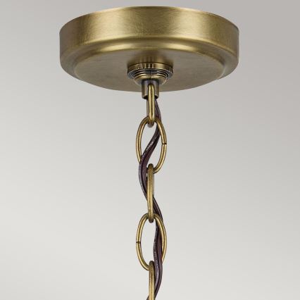 Kichler - Ljuskrona på kedja WINSLOW 6xE27/60W/230V diameter 66 cm mässing
