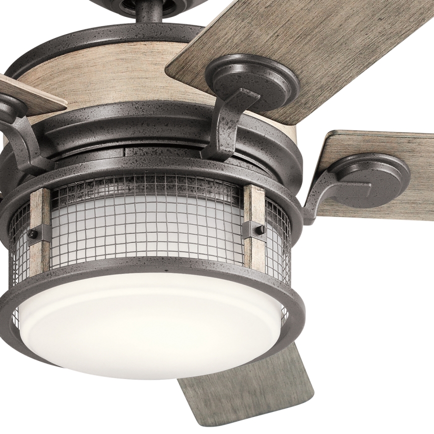Kichler - LED Dimbar takfläkt AHRENDALE LED/10W/230V IP44 + fjärrkontroll