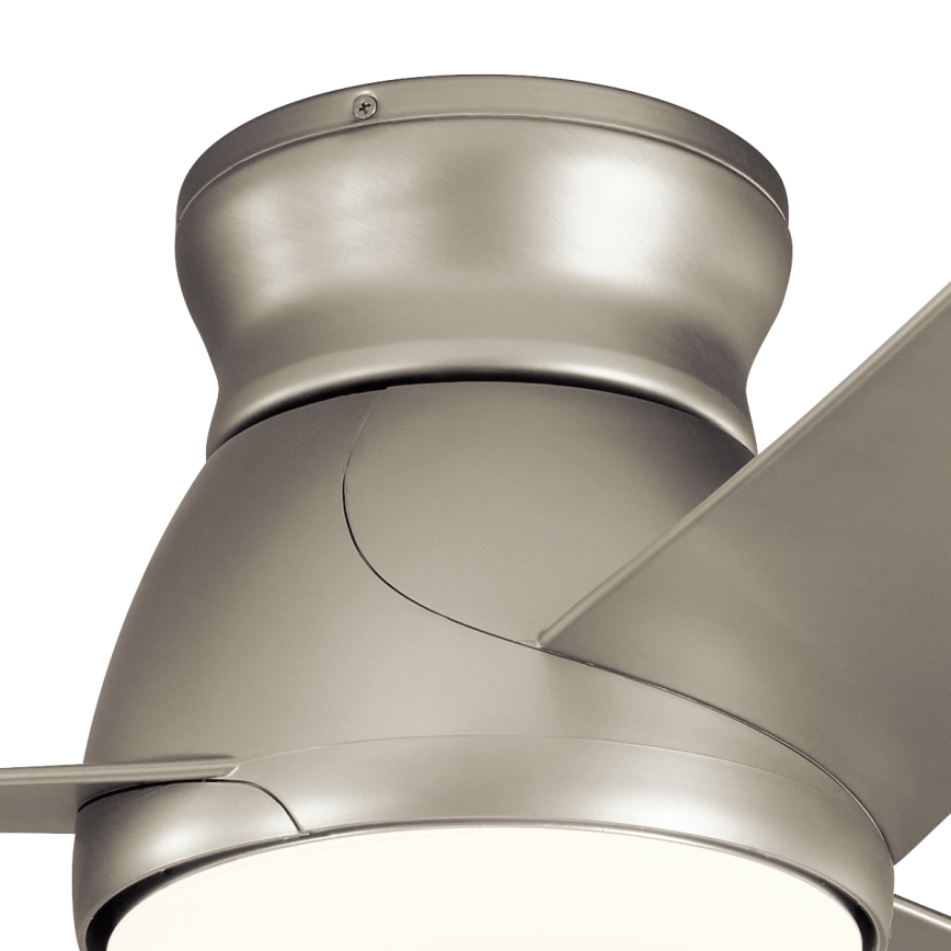 Kichler - LED Dimbar takfläkt ERIS LED/10W/230V matt krom IP44 + fjärrkontroll