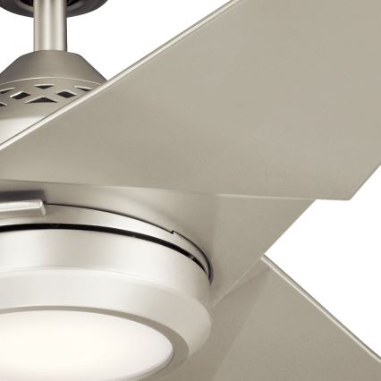 Kichler - LED Dimbar takfläkt JADE LED/18W/230V silver + fjärrkontroll