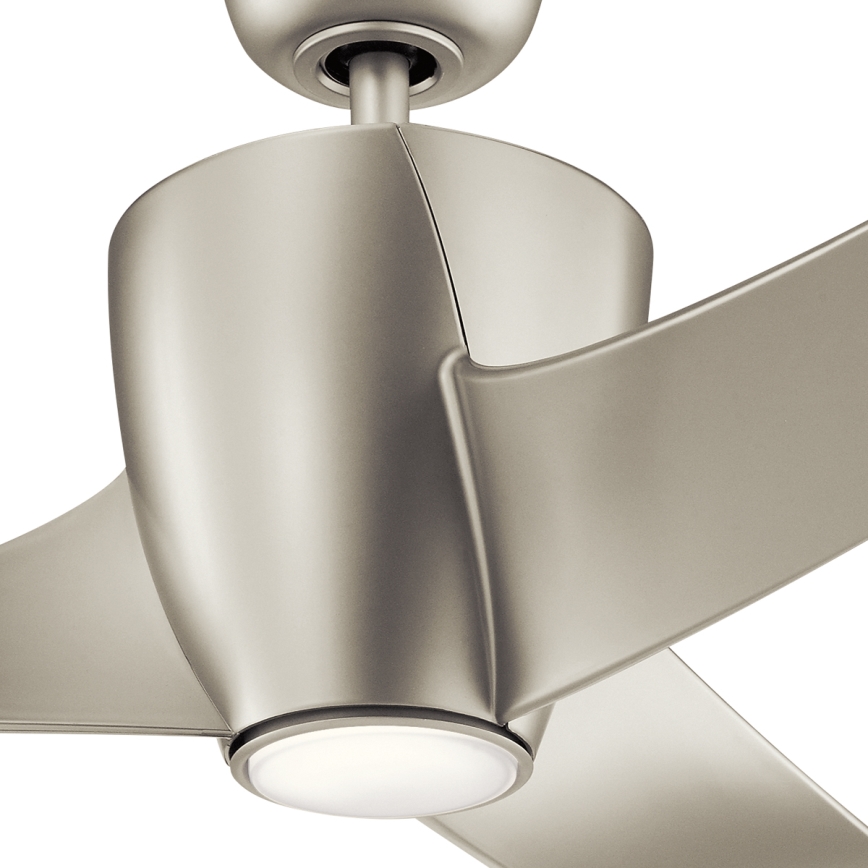 Kichler - LED Dimbar takfläkt PHREE LED/10W/230V silver + fjärrkontroll