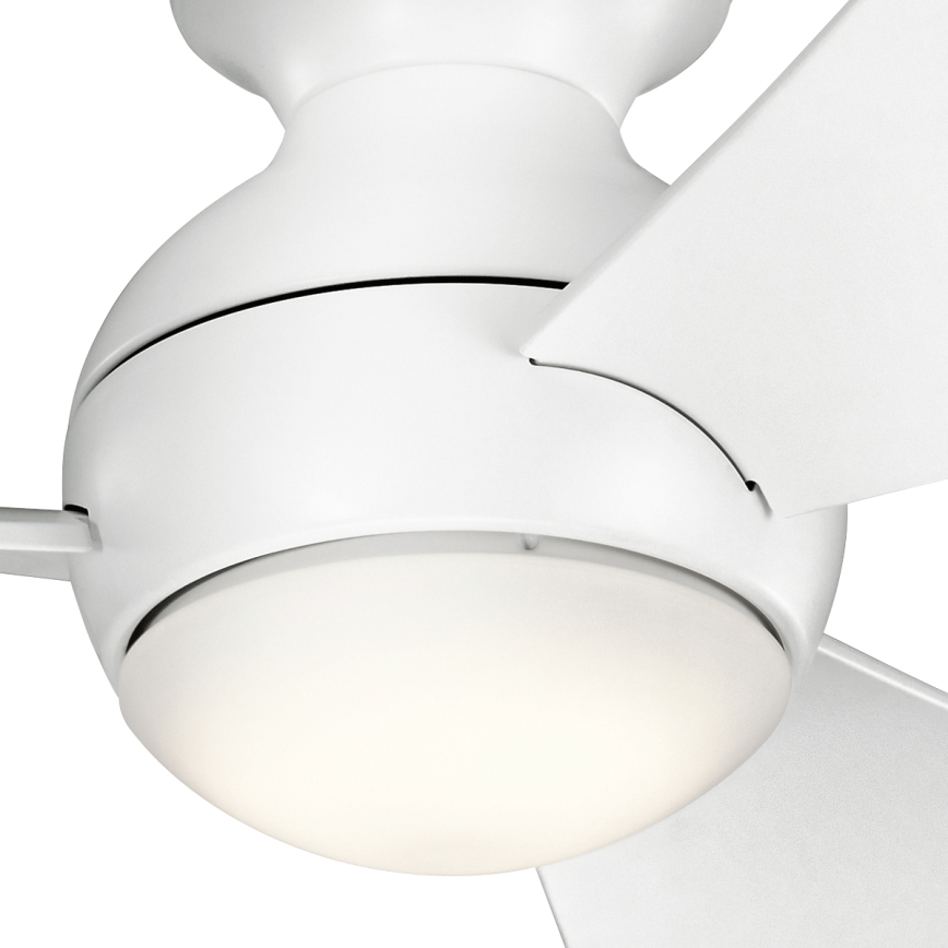 Kichler - LED Dimbar takfläkt SOLA LED/10W/230V IP23 vit + fjärrkontroll