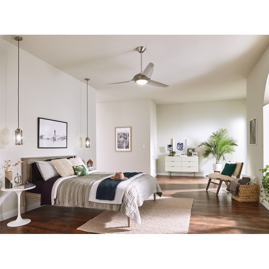 Kichler - LED Dimbar takfläkt VOYA LED/14W/230V + fjärrkontroll