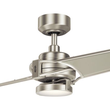 Kichler - LED dimbar takfläkt XETY LED/10W/230V matt krom/silver + fjärrkontroll