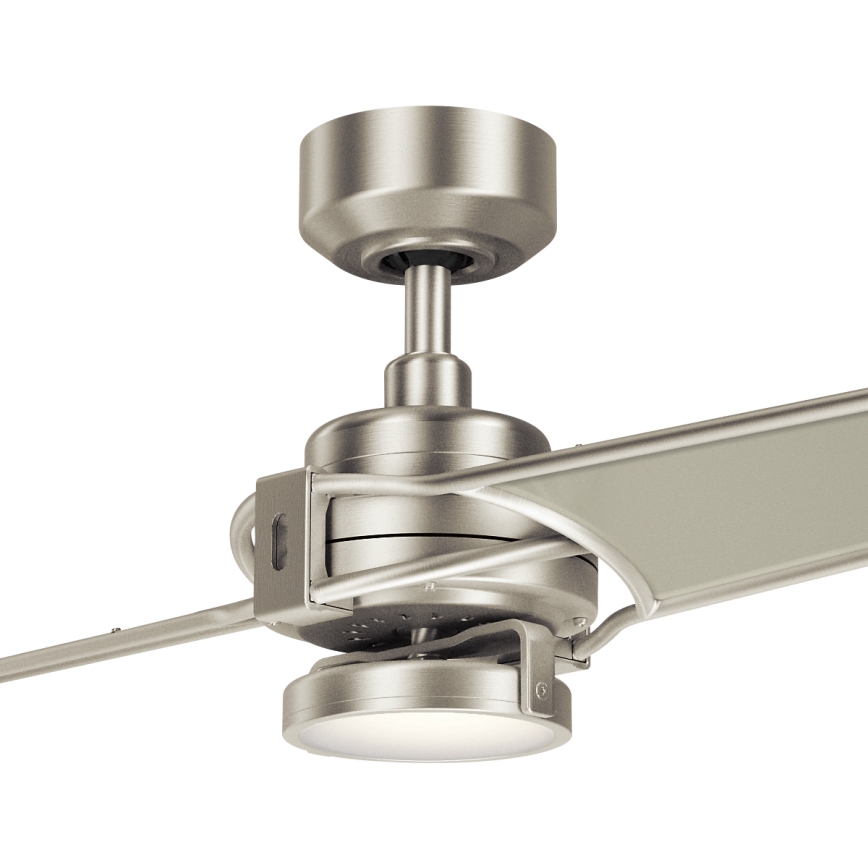 Kichler - LED dimbar takfläkt XETY LED/10W/230V matt krom/silver + fjärrkontroll