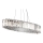 Kichler - LED badrumsljuskrona på textilsladd CRYSTAL SKYE 12xG9/3W/230V IP44