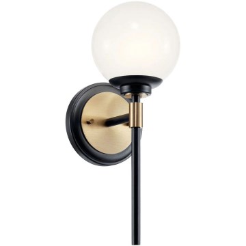 Kichler - LED badrumsvägglampa BENNO 2xG9/3W/230V guldfärgad IP44