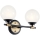 Kichler - LED-badrumsvägglampa BENNO 2xLED/3W/230V svart/guld IP44