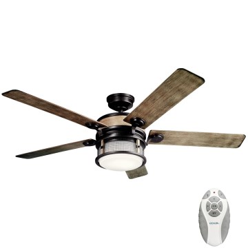 Kichler - LED Dimbar takfläkt AHRENDALE LED/10W/230V IP44 + fjärrkontroll