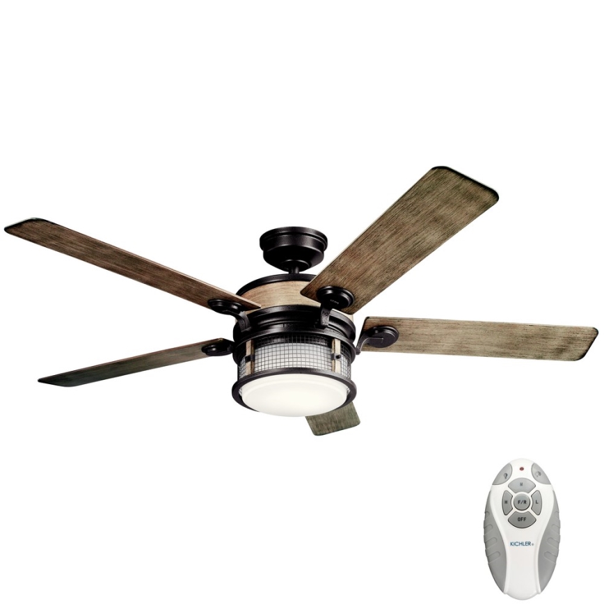 Kichler - LED Dimbar takfläkt AHRENDALE LED/10W/230V IP44 + fjärrkontroll