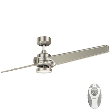 Kichler - LED Dimbar takfläkt XETY LED/10W/230V  matt krom/silver + fjärrkontroll