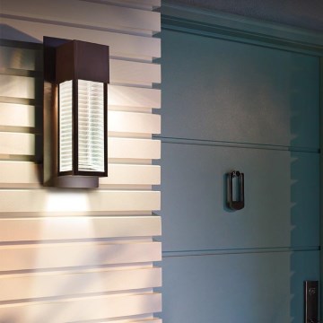 Kichler - LED utomhusvägglampa SOREL 1xGU10/7W/230V IP44 brun