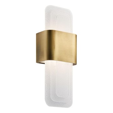 Kichler - LED väggbelysning SERENE LED/16W/230V mässing