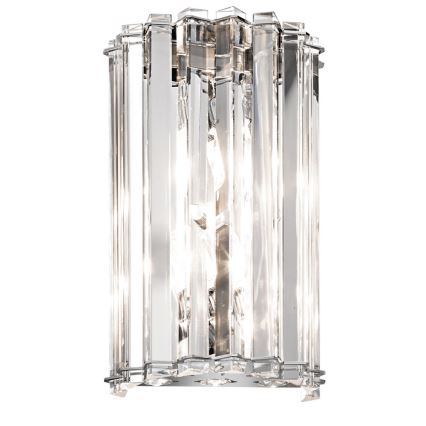 Kichler - LED Vägglampa för badrum CRYSTAL SKYE 2xG9/3W/230V IP44