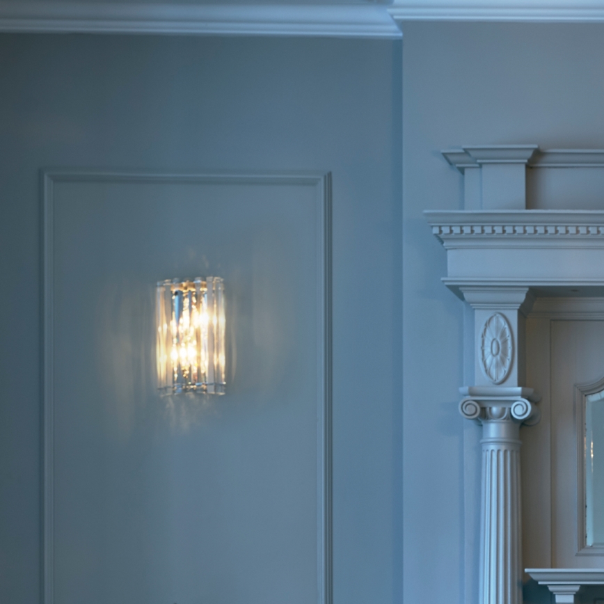 Kichler - LED Vägglampa för badrum CRYSTAL SKYE 2xG9/3W/230V IP44