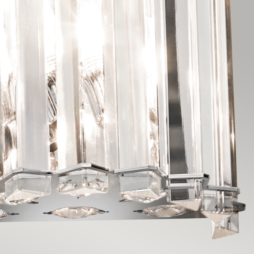 Kichler - LED Vägglampa för badrum CRYSTAL SKYE 2xG9/3W/230V IP44