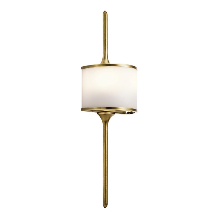 Kichler - LED Vägglampa för badrum MONA 2xG9/3,5W/230V IP44 mässing