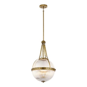 Kichler - Pendelkrona ASTER 3xE14/60W/230V gyllene