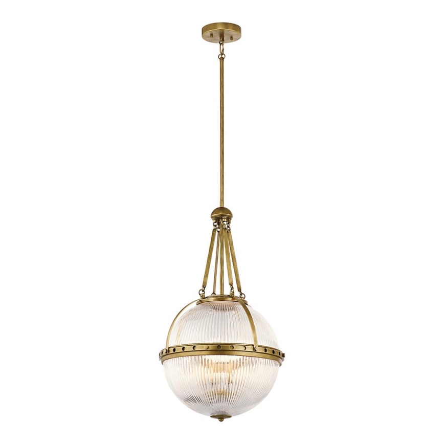 Kichler - Pendelkrona ASTER 3xE14/60W/230V gyllene