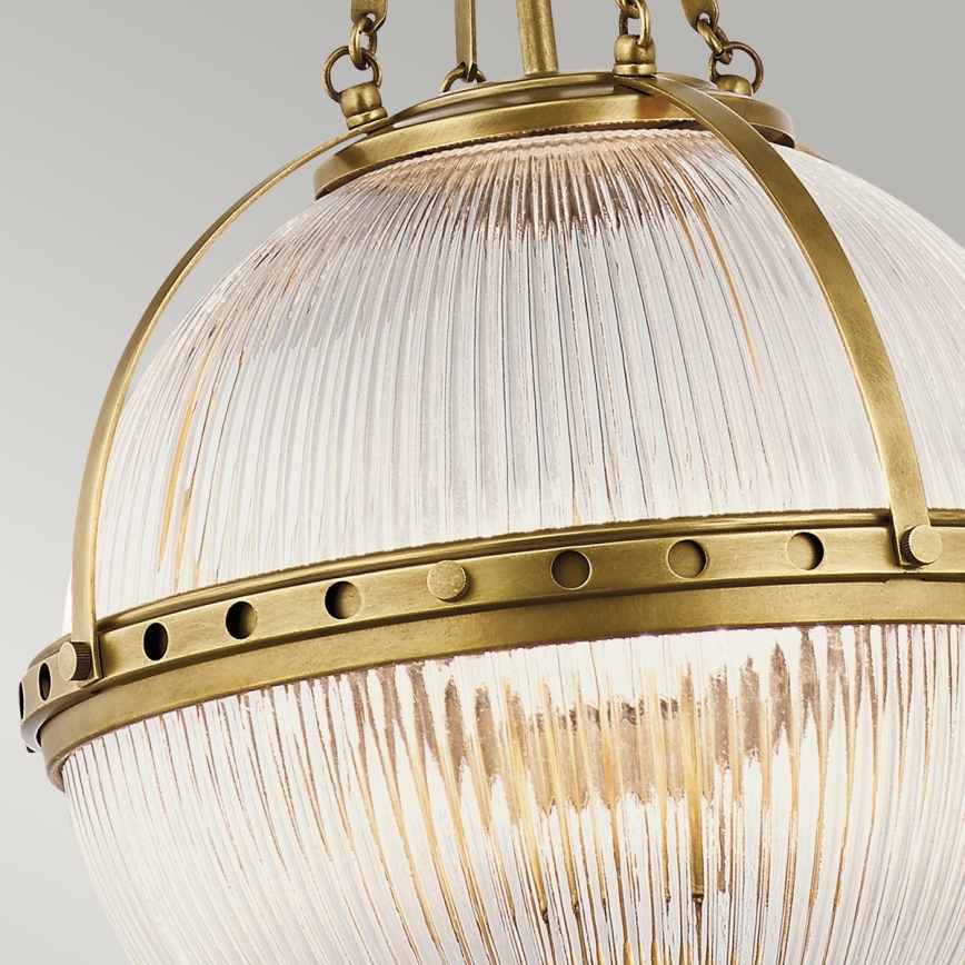 Kichler - Pendelkrona ASTER 3xE14/60W/230V gyllene