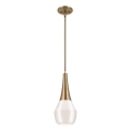 Kichler - Pendelkrona DEELA 1xE27/60W/230V diameter 17,8 cm mässing